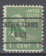 USA Precancel Vorausentwertungen Preo Locals Michigan, North Adams 471 - Precancels