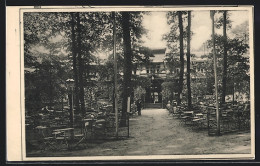 AK Lübeck, Forsthalle Israelsdorf, Gartenansicht  - Lübeck