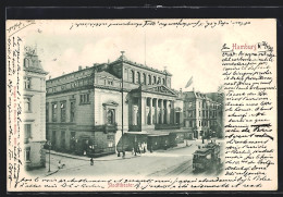 AK Hamburg-Neustadt, Strassenbahn Am Stadttheater  - Théâtre