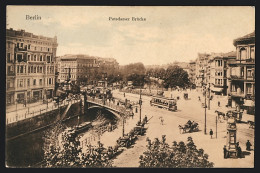 AK Berlin, Potsdamer Brücke Mit Strassenbahnen  - Tranvía