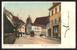 AK Basel, St. Leonhards Kirche  - Bazel