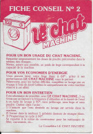 Thèmes > Publicité Fiche Conseil N°2  Le Chat Machine - Advertising