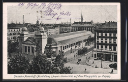 AK Leipzig, Deutsche Faserstoff-Ausstellung 1918, Ausstellungsgebäude Auf Dem Königsplatz  - Exposiciones