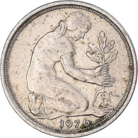 Monnaie, République Fédérale Allemande, 50 Pfennig, 1976 - 50 Pfennig