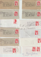 FT 78 . 47 Fragments . Chemin De Fer . Affranchissement SNCF . 1981 Et 1982 . - Mechanical Postmarks (Advertisement)