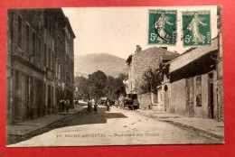 42 - LOIRE - BOURG ARGENTAL - CPA 18  - Boulevard Des TILLEULS - éd BLANC - Bourg Argental