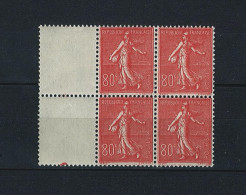 France Stamps | 1924-26 | Sower 80c | MNH #160 (block Of 4) - Ongebruikt