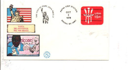 USA ETATS UNIS 1979 VISITE PAPE JEAN PAUL II - Enveloppes évenementielles