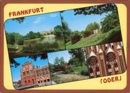 Frankfurt (Oder) Blick In Den Park Mit Teich (3), Blick Auf Das Rathaus (2) 1992 - Frankfurt A. D. Oder