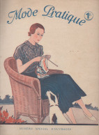 Revue  MODE PRATIQUE  N°24 Du 17 Juin 1933 Avec Belle Couverture Illustrée      (CAT4084 /33 / 24) - Moda