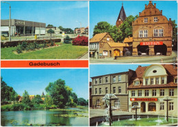 Gadebusch Konsum-Kaufhalle, Rathaus, Burgsee, Markt 1986 - Gadebusch