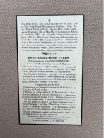 EYERS Rene Guillaume °LUBBEEK 1932 +LEUVEN 1954 VANDEWEYER - MEYNAERTS - FESTRAETS - MEEUS - VRANCKX - H Martinus Kerkom - Avvisi Di Necrologio