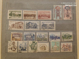 Czechoslovakia	Architecture Landscapes (F96) - Used Stamps