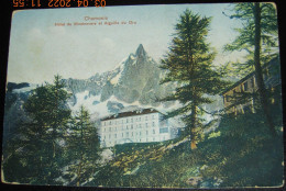 CPA Années 1920 CHAMONIX MONT BLANC - Hotel De Montenvers - Aiguille Du Dru Couleurs Bon État - Chamonix-Mont-Blanc