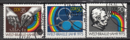 DDR 1771-3 – (0) – Braille Year 1975 - Gebruikt