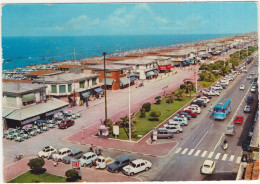 Viareggio: PIAGGIO APE, ALFA ROMEO TI, SIMCA 1000, FIAT 500,600,850, LANCIA FLAVIA 2000 COUPÉ, MOTOR, SCOOTER - (Italia) - Voitures De Tourisme