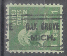 USA Precancel Vorausentwertungen Preo Locals Michigan, Oak Grove 632 - Preobliterati