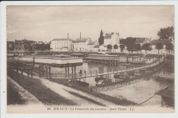 MEAUX - SEINE ET MARNE - LA PASSERELLE DES LAVOIRS - QUAI THIERS - Meaux