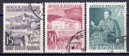 Italien / Triest Zone B - 1953 - AVNOJ, Nr. 107 - 109, Gestempelt / Used - Used