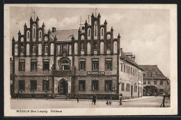 AK Mügeln /Bez. Leipzig, Rathaus Mit Gasthaus Ratskeller  - Leipzig