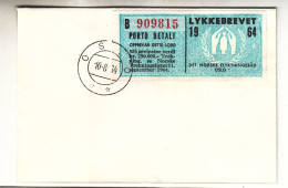 Norvège - Lettre De 1964 - Oblit Oslo - Dernier Jour De Validité - Rare - - Storia Postale