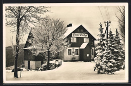 AK Schellerhau, Oberer Gasthof Im Schnee  - Schellerhau