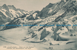 R027949 Jungfraubahn. Blick Von Der Station Eismeer Auf Schreckhorn Und Kalli - World