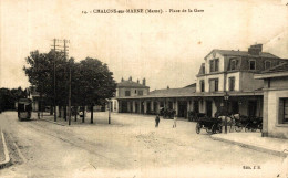 CHALONS SUR MARNE PLACE DE LA GARE - Châlons-sur-Marne