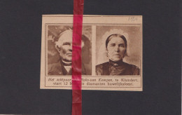Klundert - Jubileum Huwelijk Echtpaar Roks X Van Kempen - Orig. Knipsel Coupure Tijdschrift Magazine - 1924 - Sin Clasificación