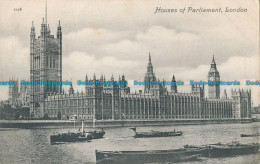 R026812 Houses Of Parliament. London. Valentine. 1908 - Otros & Sin Clasificación