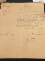 South Vietnam Letter-sent Mr Ngo Dinh Nhu -year-28/5/1953 No-216- 1 Pcs Paper Very Rare - Historical Documents