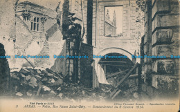 R028585 Arras. Voute Rue Neuve Saint Gery. Bombardement 6Octobre 1914. Levy Fils - World