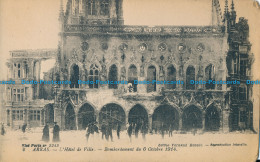 R028586 Arras. L Hotel De Ville. Bombardement Du 6 Octobre 1914. Levy Fils. No 2 - World