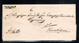 1823  " GOLDAP " Klarer L1 , Ostpreussen , Kpl, Brief  Nach Gumbinnen , #203 - Briefe U. Dokumente