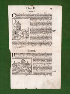 ST-IT FERRARA BOLOGNA RAVENNA Xilografie 1570~ Sebastian Münster 31x21 - Stampe & Incisioni