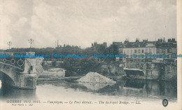 R028595 Guerre. The Destroyed Bridge. Levy Fils - Welt