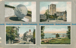 R027303 Four Post Cards In Miniature. Views Of Swanage. Multi View. Peacock. Aut - Welt