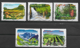 France 2009 Oblitéré Autoadhésif   N° 307 - 310 - 311  - 313 - 314  -  "   Flore Des Régions  Du Sud   " - Used Stamps