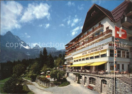 11674084 Braunwald GL Hotel Alpenblick Flagge Alpenpanorama Braunwald - Otros & Sin Clasificación