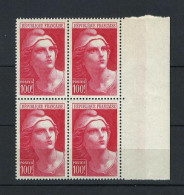 France Stamps | 1945 | UPU | MNH #698 (block Of 4) - Neufs