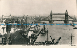 R027317 Tower Bridge And The Pool Of London. Tuck. RP - Other & Unclassified