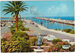 Viareggio: ALFA ROMEO TI SEDAN, FIAT 600, 500, 1100, INNOCENTI A40 - Giardini E Molo - (Italia) - Voitures De Tourisme