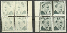 Turkey; 1957 Regular Postage Stamp 6 K. "Abklatsch Print" - Ungebraucht