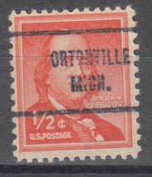 USA Precancel Vorausentwertungen Preo Locals Michigan, Ortonville 713 - Precancels