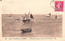 FRANCE - Saint Valery Sur Somme - L'Harlette Faisant Route Vers Le Crotoy - Carte Postale Ancienne - Saint Valery Sur Somme