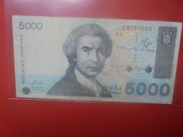 CROATIE 5000 DINARA 1992 Circuler (B.33) - Croatia