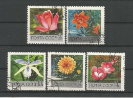 Russia 1969 Flowers Y.T. 3487/3491 (0) - Oblitérés