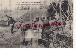 LA GUERRE EN ARGONNE- UN ABRI EN ARRIERE DES PREMIERES LIGNES   14-18- GUERRE 1914-1918 - Guerre 1914-18