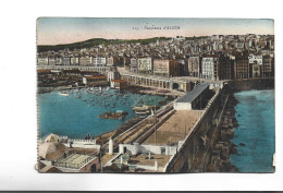 CPA  PANORAMA D ALGER  (voir Timbres) - Alger