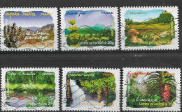 France 2009 Oblitéré Autoadhésif   N° 305 - 306 - 307 - 308 - 310 - 311   -  "   Flore Des Régions  Du Sud   " - Used Stamps